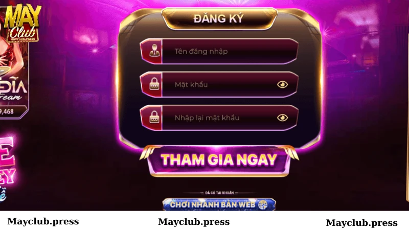 Đăng ký Mayclub