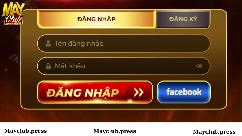 Hướng dẫn đăng nhập tài khoản tại cổng game mayclub
